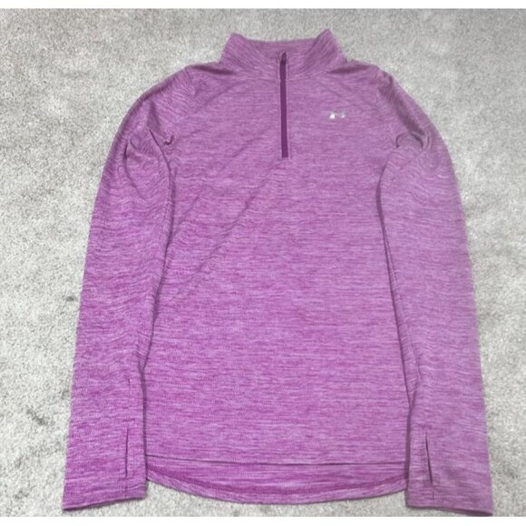 Under Armour Activewear Jacket Women’s Purple Long Sleeve 1/4 Zip Size XS Loose - Picture 1 of 8